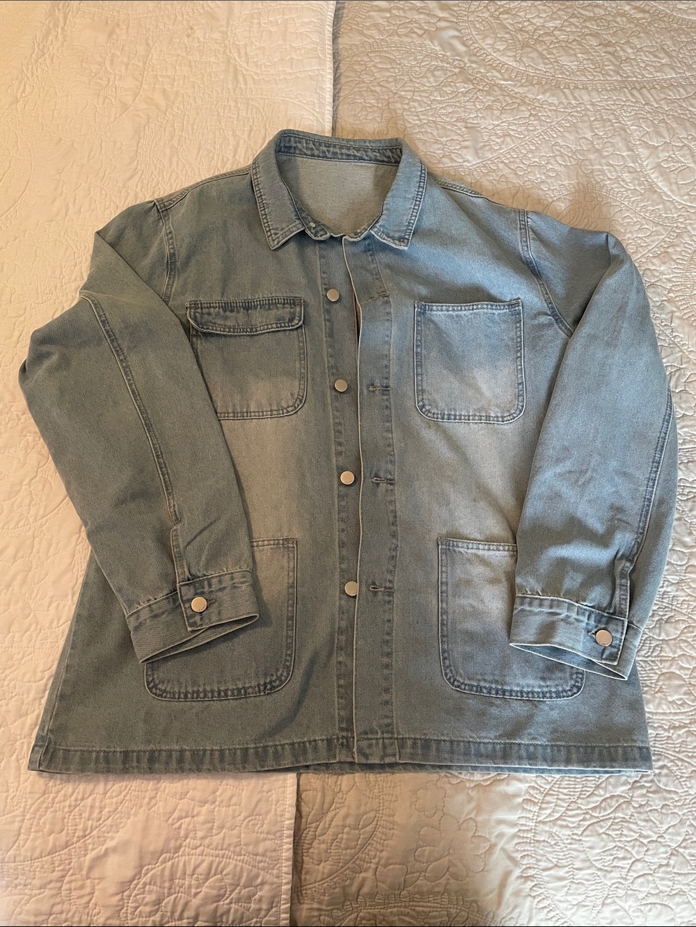 Light Blue Denim Jacket - Unbranded Men's Casual Coat
